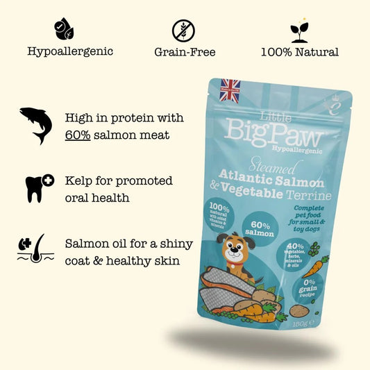 Little Big Paw Steamed Atlantic Salmon & Vegetables