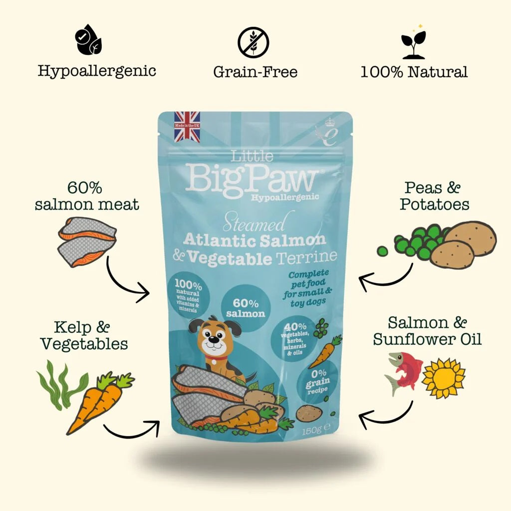 Little Big Paw Steamed Atlantic Salmon & Vegetables