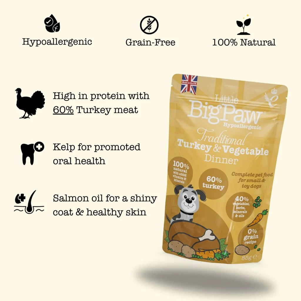 Little Big Paw Traditional Turkey & Vegetable Dinner
