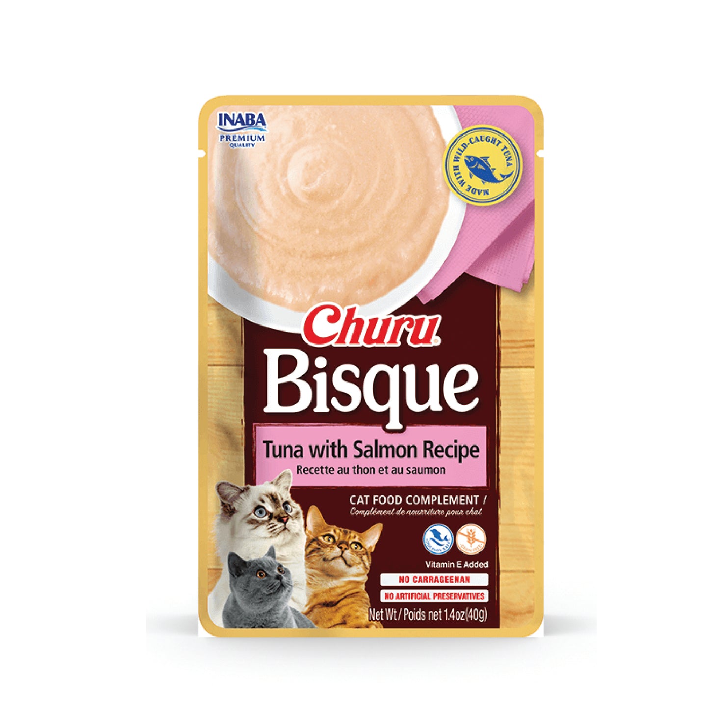 Inaba Churu Bisque Tuna with Salmon Recipe (Pack of 6)