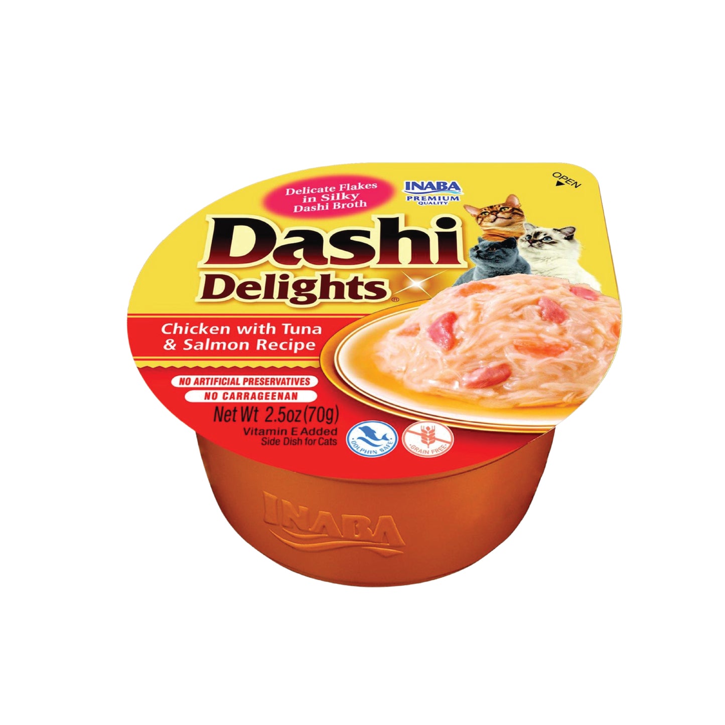 Inaba Dashi Delights Chicken with Tuna & Salmon Recipe (Pack of 6)