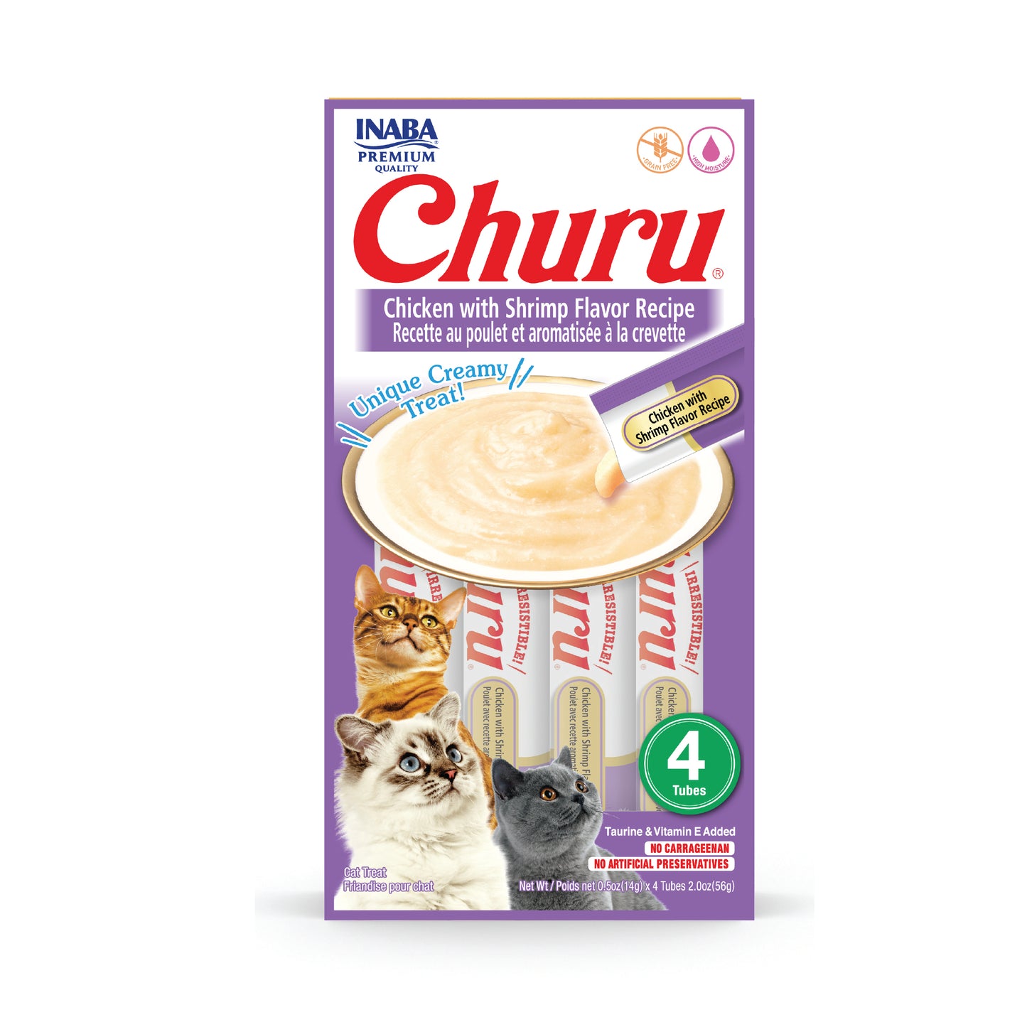 Inaba Churu Chicken with Shrimp Flavor Recipe (Pack of 6)