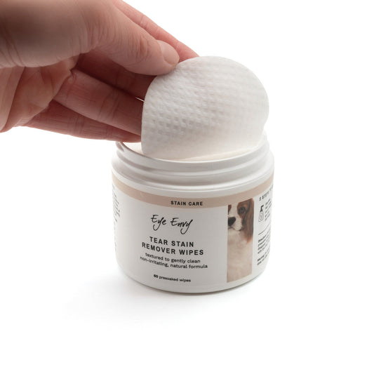 Eye Envy Tear Stain Remover Wipes for Dogs