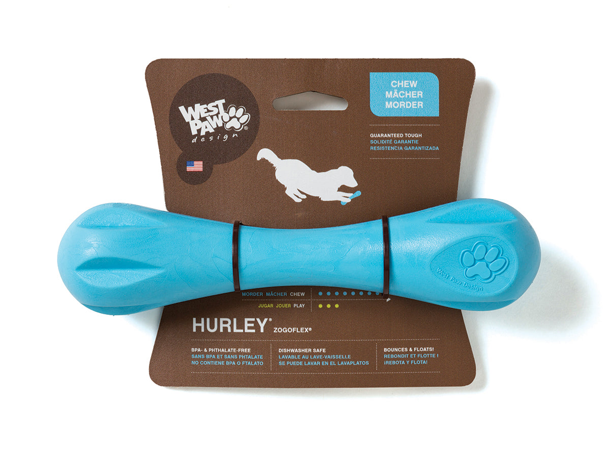 West Paw Zogoflex Hurley Durable Bone Chew Toy for Dogs