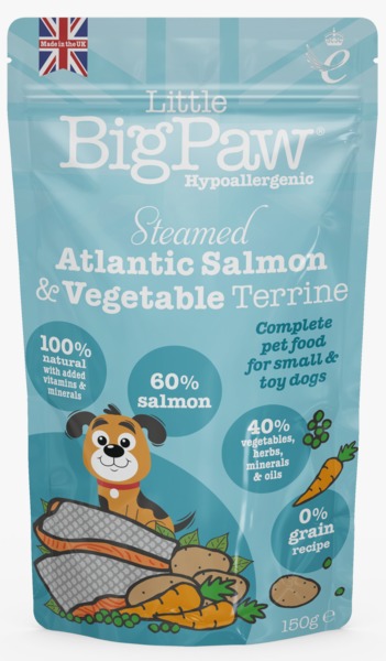 Little Big Paw - Steamed Atlantic Salmon & Vegetables - 150 Grams