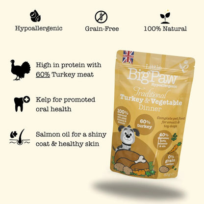 Little Big Paw Traditional Turkey & Vegetable Dinner