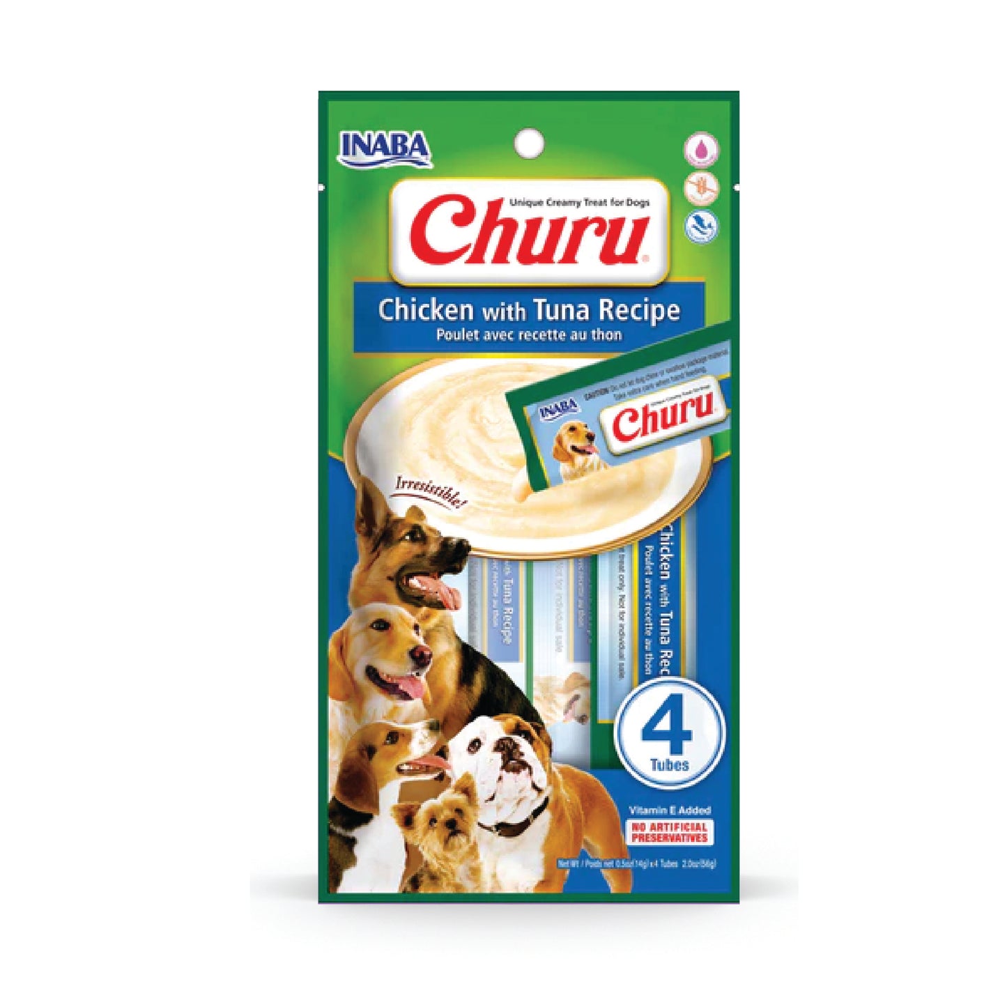 Inaba Dog Churu Chicken with Tuna Recipe (Pack of 6)