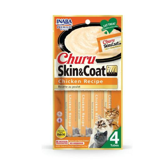 Inaba Churu Skin & Coat Chicken Recipe (Pack of 6)