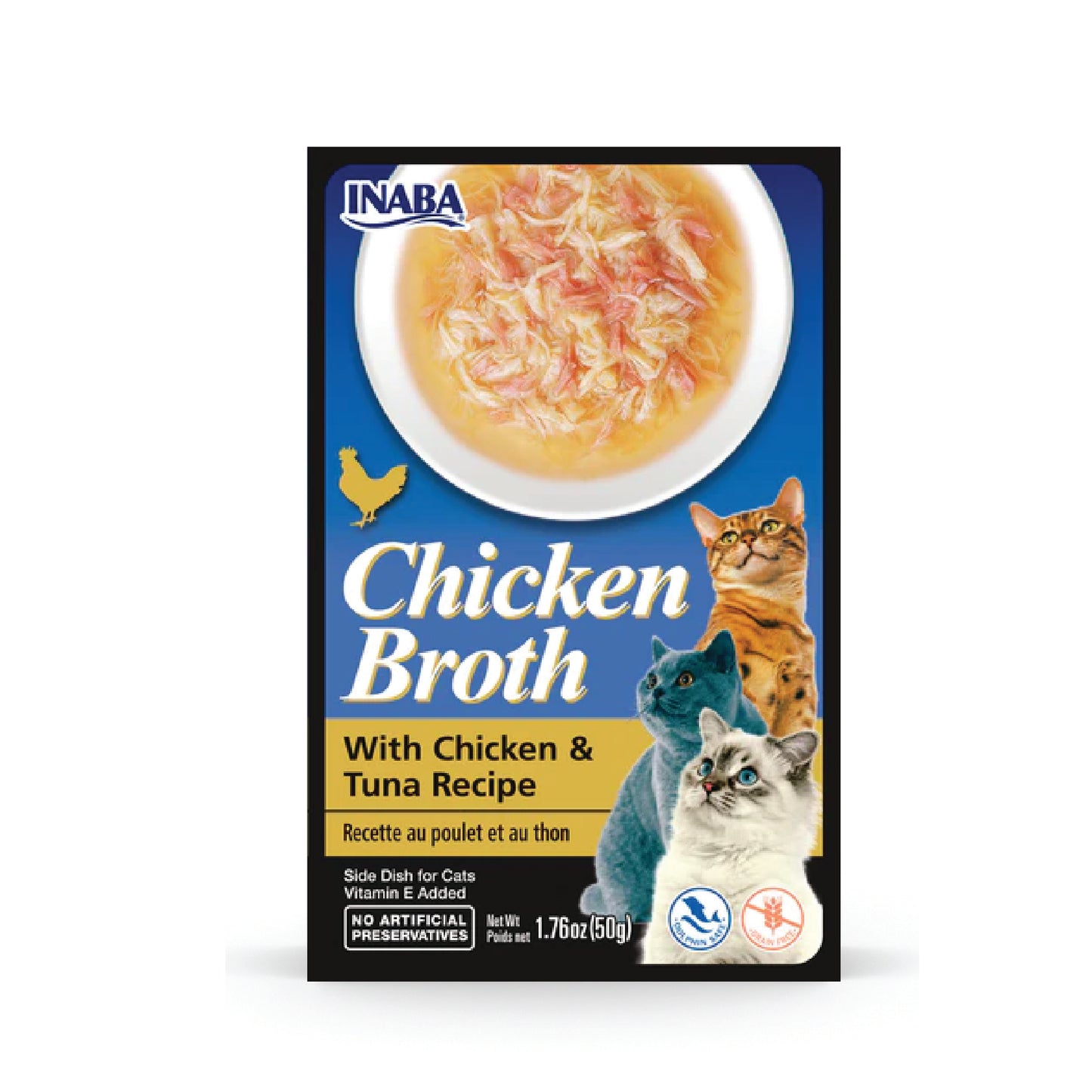 Inaba Chicken Broth with Chicken & Tuna Recipe (Pack of 6)