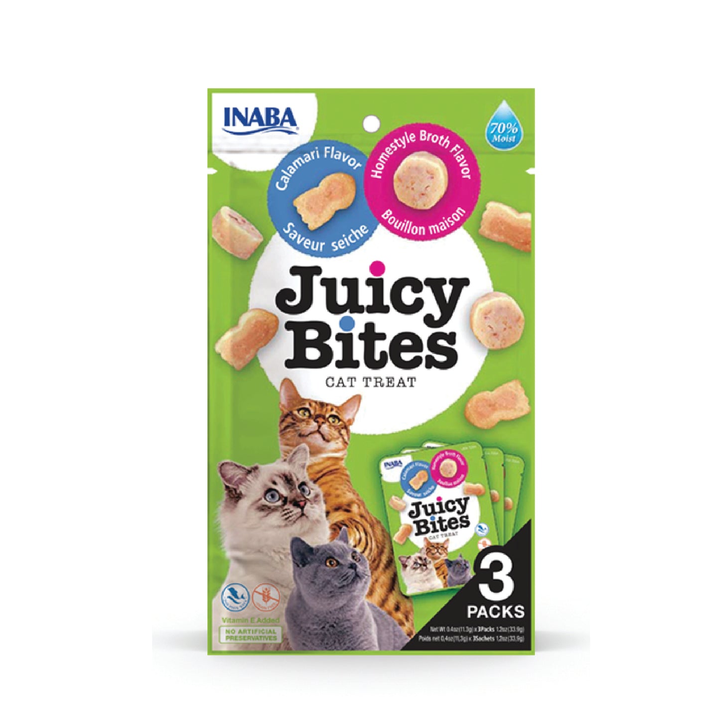 Inaba Juicy Bites Homestyle Broth & Calamari Flavor (Pack of 6)