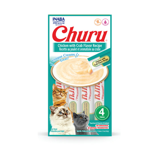 Inaba Churu Chicken with Crab Flavor Recipe (Pack of 6)
