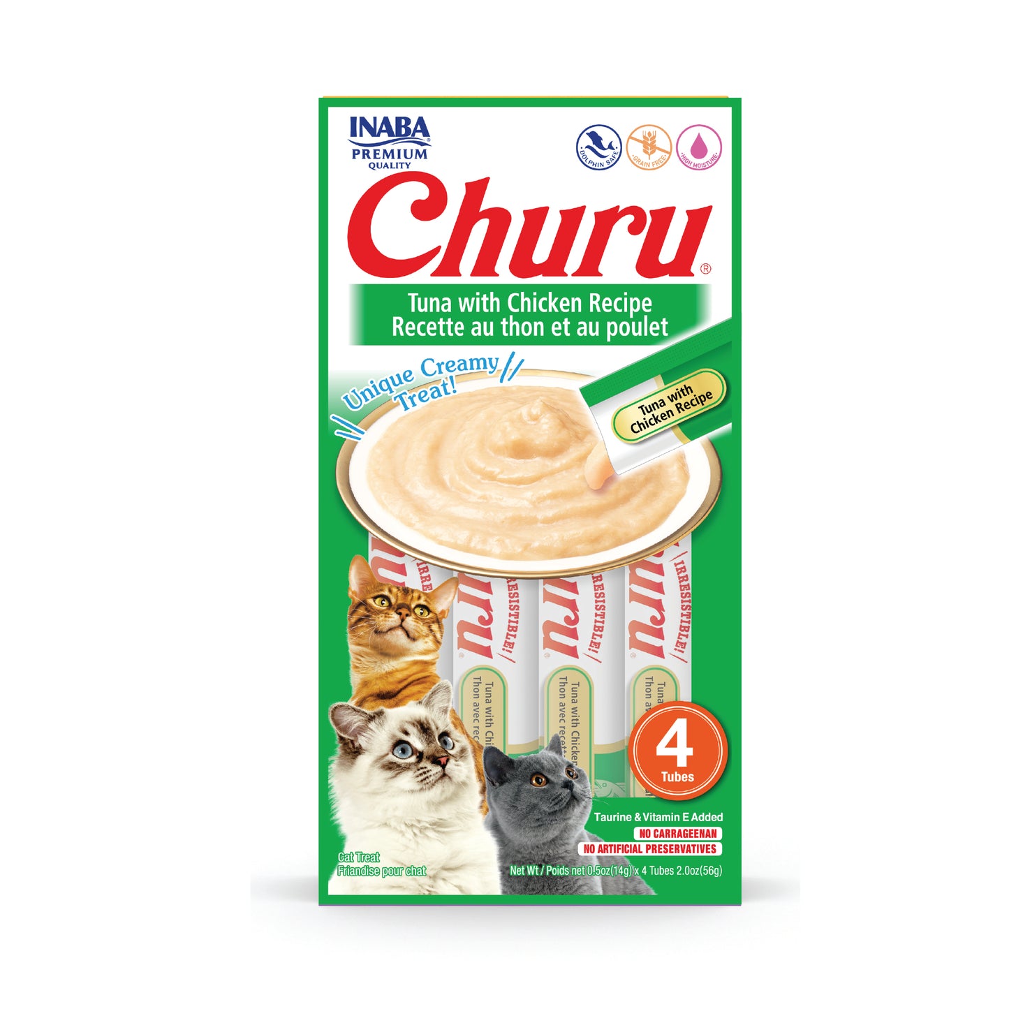 Inaba Churu Tuna With Chicken Recipe (Pack of 6)