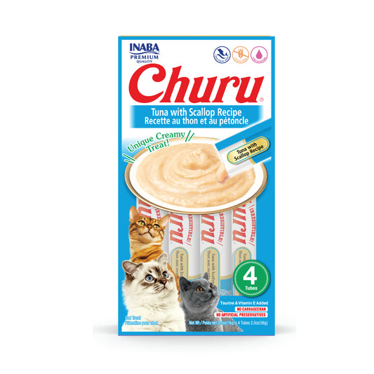 Inaba Churu Tuna With Scallop Recipe (Pack of 6)