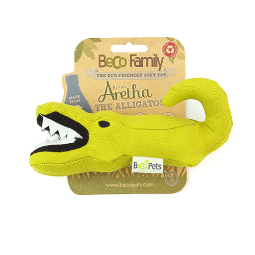 Beco Soft Aretha The Alligator Toy with Squeeker for Dogs