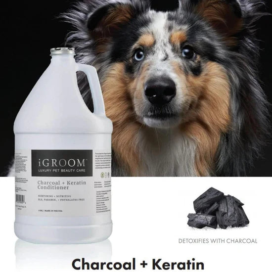 IGroom Charcoal + Keratin Pet Conditioner