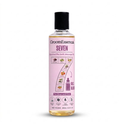 Seven Oils Blend Pet Massage Oil for Dogs and Cats | 200ml