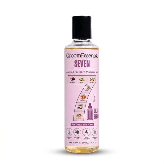 Seven Oils Blend Pet Massage Oil for Dogs and Cats | 200ml