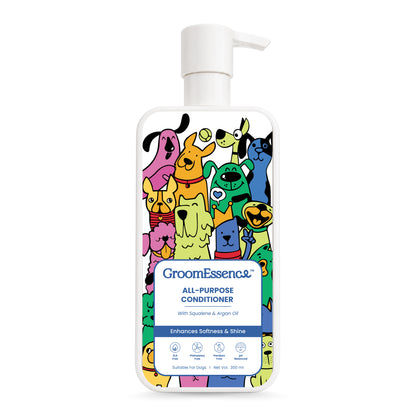 All-Purpose Dog Conditioner with Squalene & Argan Oil | Gentle Pet Conditioner for Dogs | 300 ml