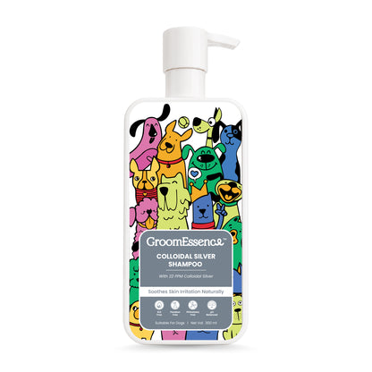 Colloidal Silver Shampoo for Dogs with 22 PPM Colloidal Silver | Gentle Pet Shampoo for Dogs | 300 ml