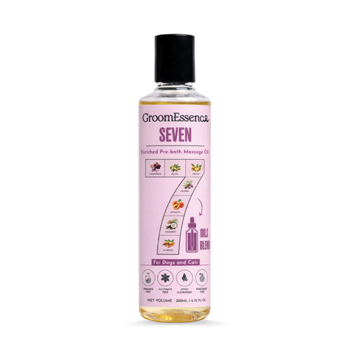 Seven Oils Blend Pet Massage Oil for Dogs and Cats | 200Ml