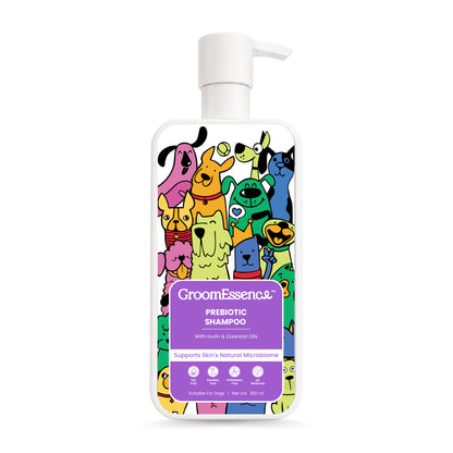 Prebiotic Dog Shampoo with Inulin & Essential Oils | Gentle Pet Shampoo for Dogs | 300 ml