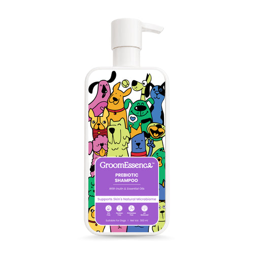 Prebiotic Dog Shampoo with Inulin & Essential Oils | Gentle Pet Shampoo for Dogs | 300 ml