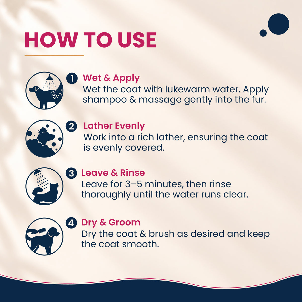 All in One Shampoo + Conditioner for Dogs with Sunflower & Grapeseed Extract | Gentle Shampoo + Conditioner for Dogs | 300 ml