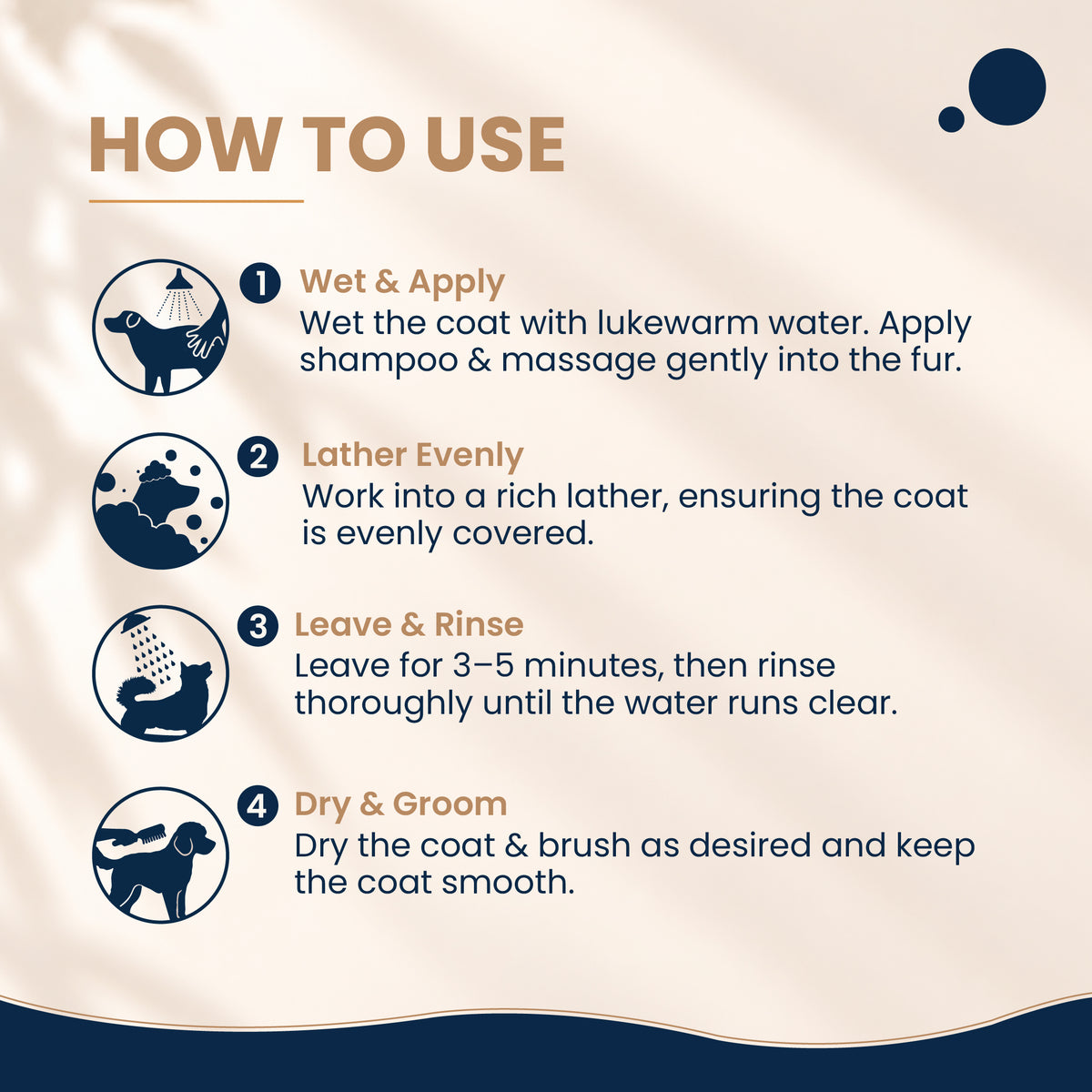 Oatmeal Dog Shampoo with Colloidal Oatmeal & Shea Butter | Gentle Pet Shampoo for Dogs | 300 ml